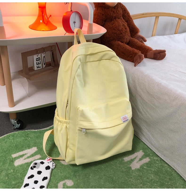 FlexPack Solid Color School Backpack