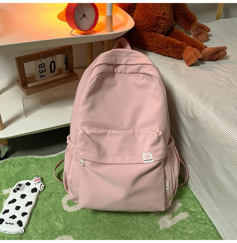 FlexPack Solid Color School Backpack