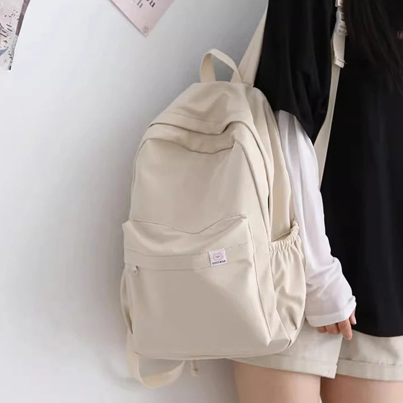 FlexPack Solid Color School Backpack