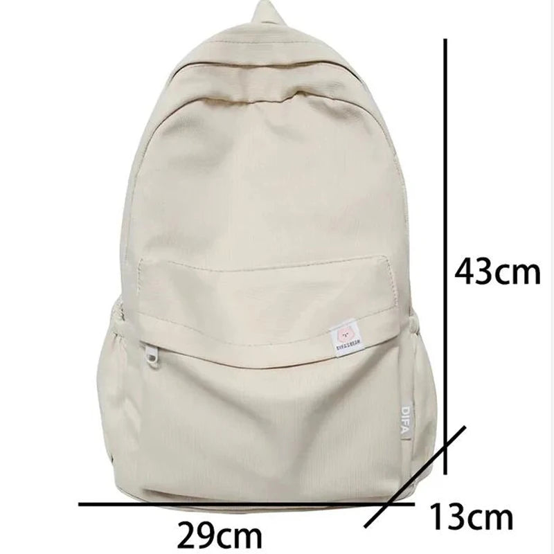 FlexPack Solid Color School Backpack