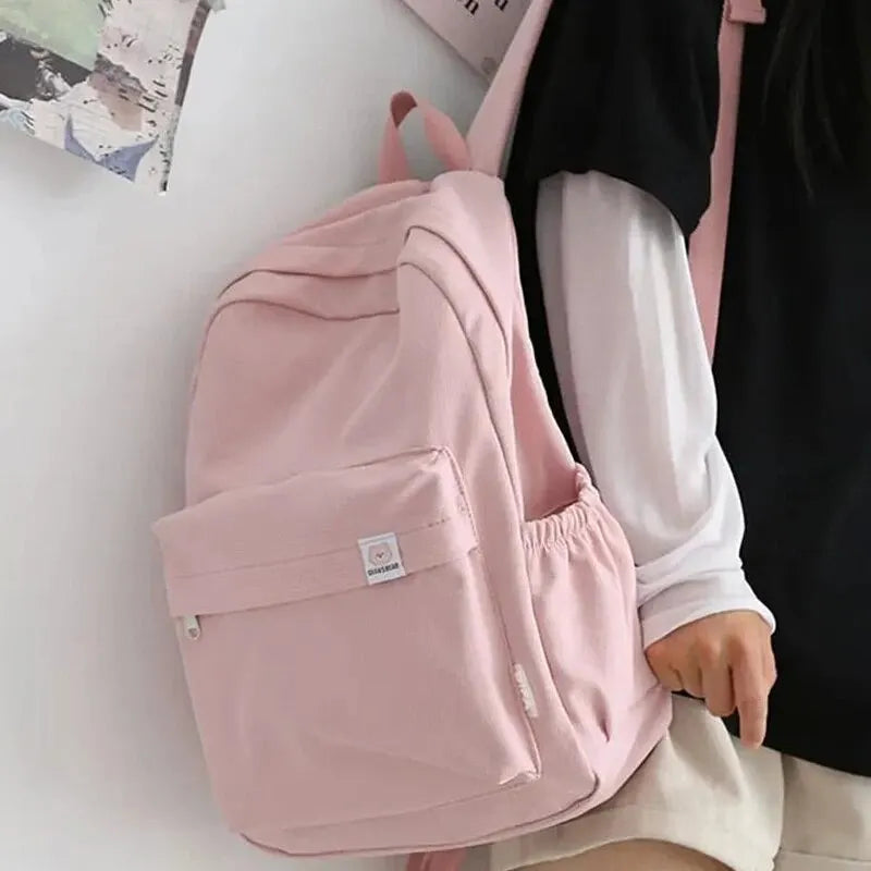 FlexPack Solid Color School Backpack