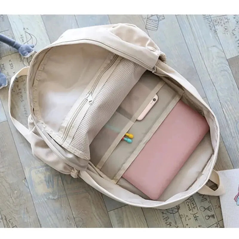 FlexPack Solid Color School Backpack