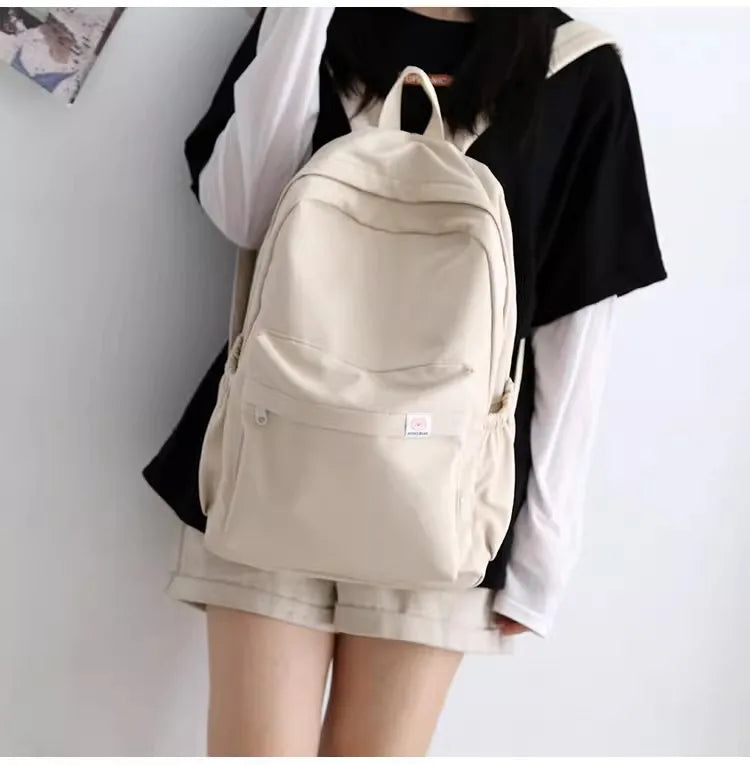 FlexPack Solid Color School Backpack