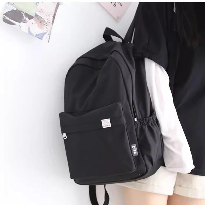 FlexPack Solid Color School Backpack