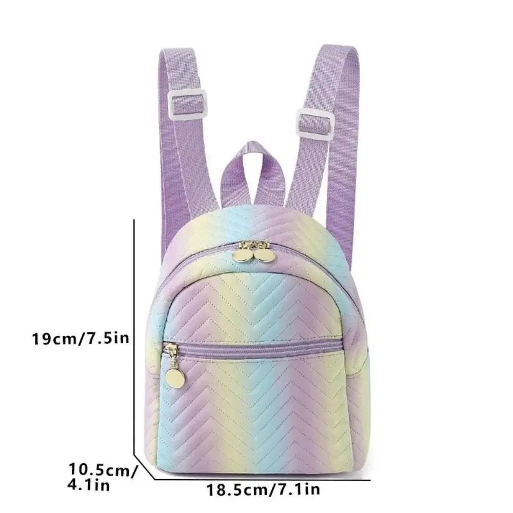 Rainbow Dreams Mini Faux Leather Backpack - More than a backpack