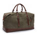 Leather and Canvas Overnight Travel Bag - More than a backpack